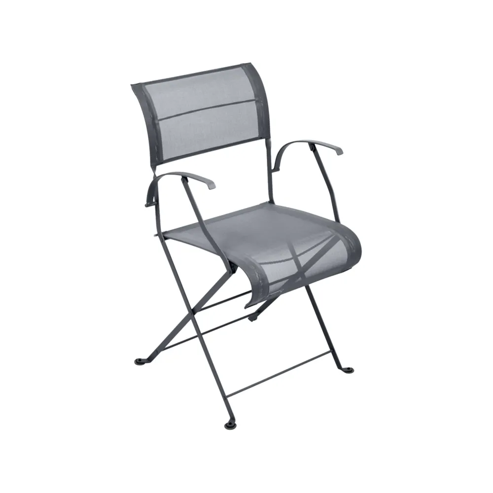 Dune Premium stol med armlener, Anthracite (grå) Fermob