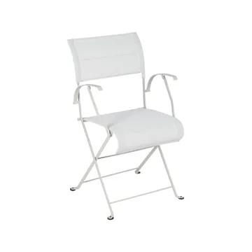 Dune Premium stol med armlener - Clay grey - Fermob