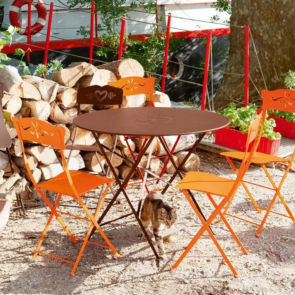 Floreal bord Ø96 cm, Red ochre Fermob