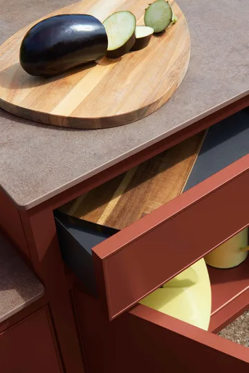 Goosto The Gourmet utekjøkken med vask - Red ocher - Fermob