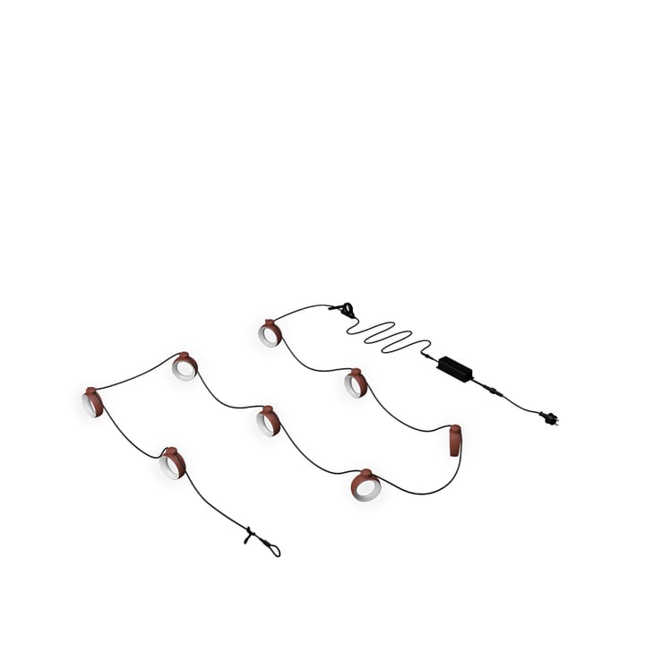 Hoop lyskjede 12 m - Red ochre - Fermob