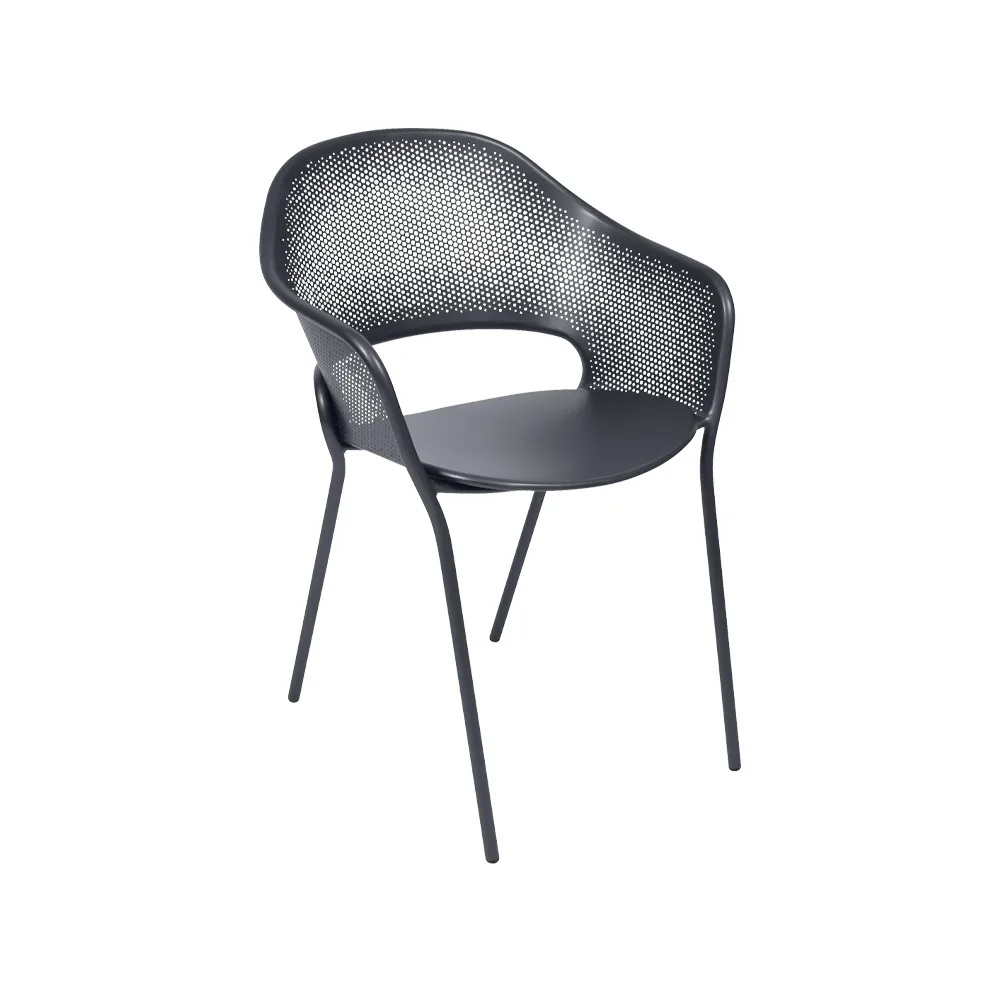 Kate stol med armlener, Anthracite (grå) Fermob