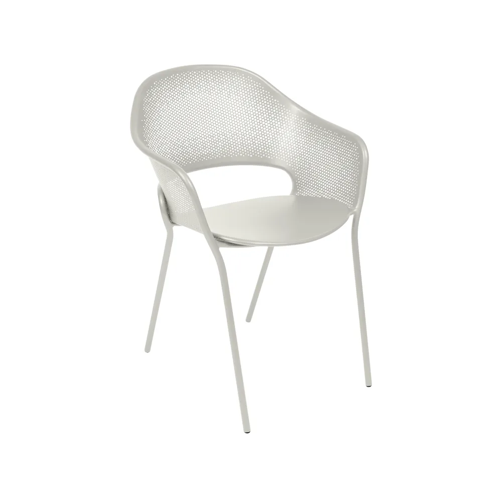 Kate stol med armlener, Clay grey Fermob
