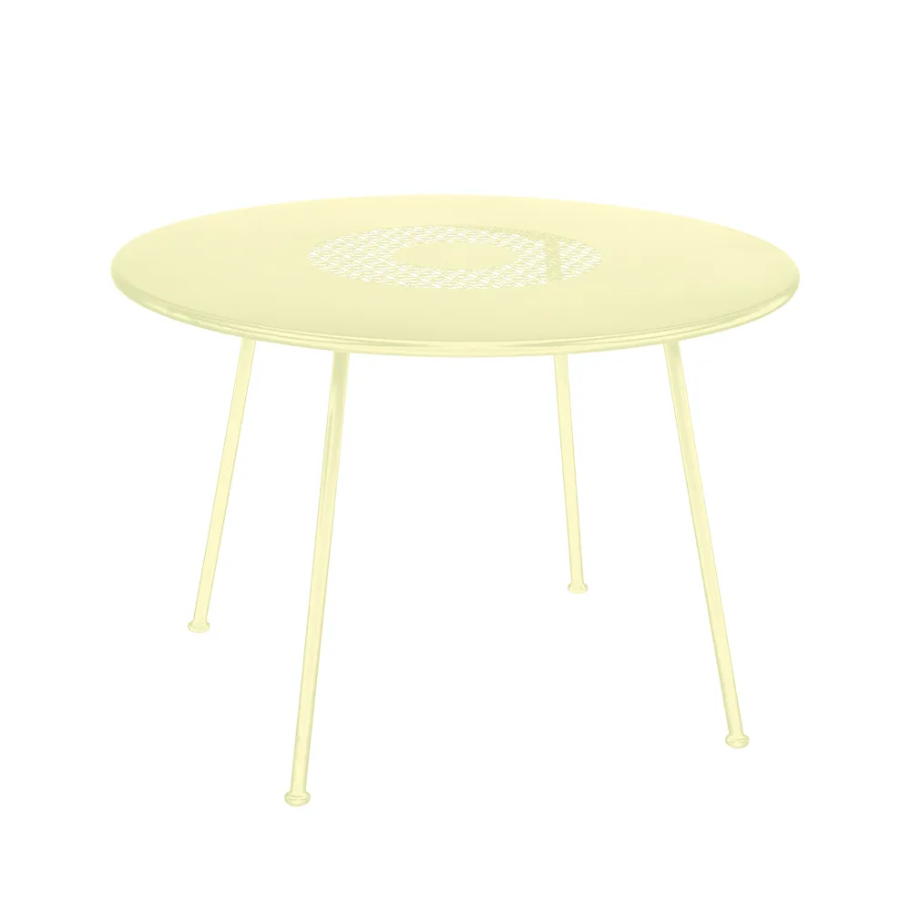 Lorette bord, Frosted lemon (gul), ø110 cm Fermob