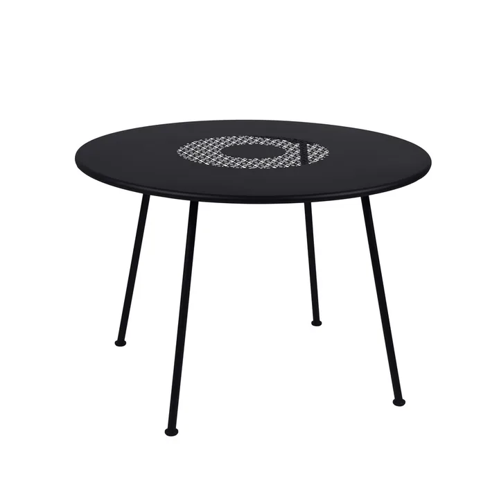 Lorette bord - Liquorice (svart), ø110 cm - Fermob