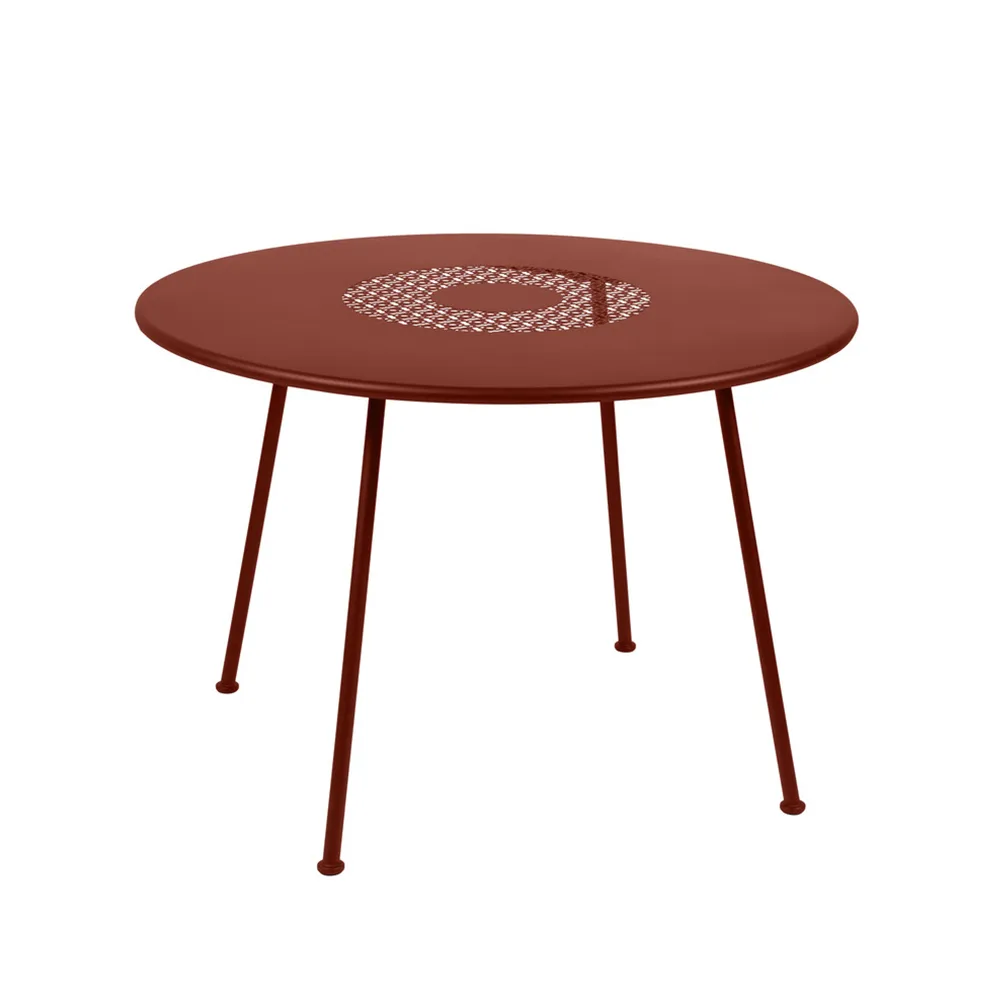 Lorette bord, Red ochre (rød), Ø110 cm Fermob