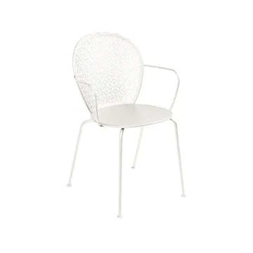 Lorette stol med armlener - Clay grey - Fermob