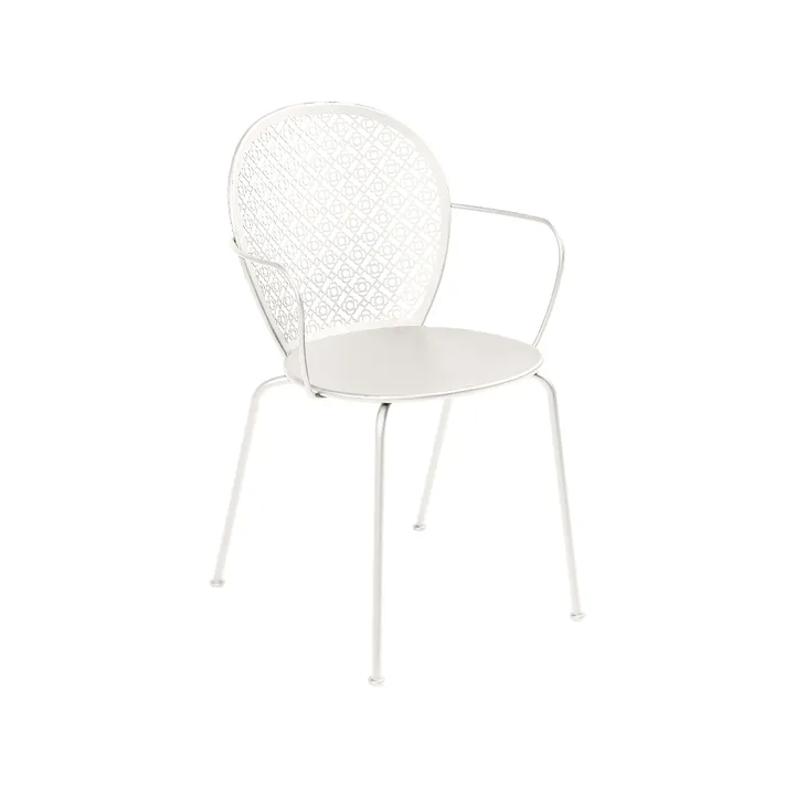 Lorette stol med armlener - Clay grey - Fermob