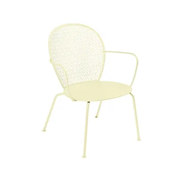 Lorette stol med armlener, lav - Frosted lemon - Fermob