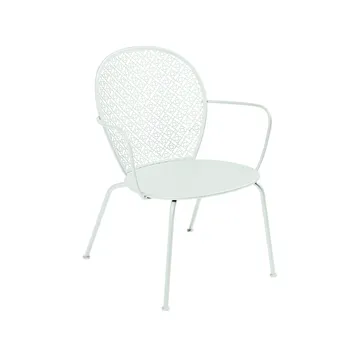 Lorette stol med armlener, lav - Ice mint - Fermob