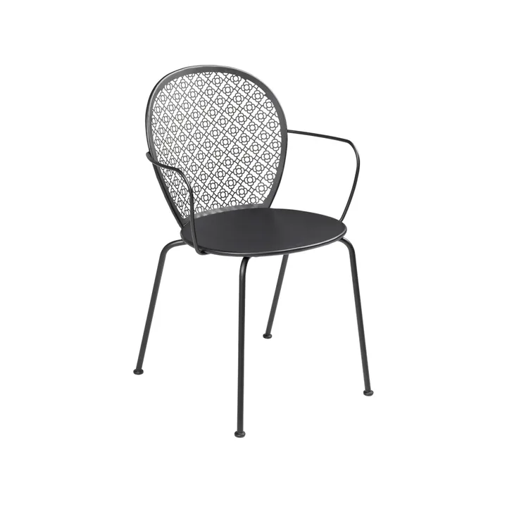 Lorette stol med armlener - Liquorice - Fermob