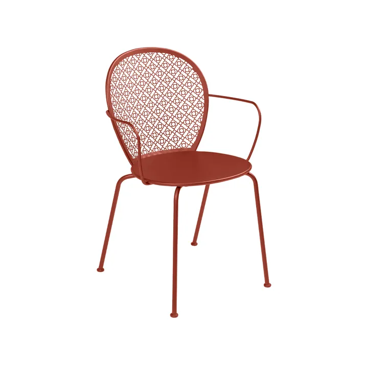 Lorette stol med armlener - Red ochre (rød) - Fermob