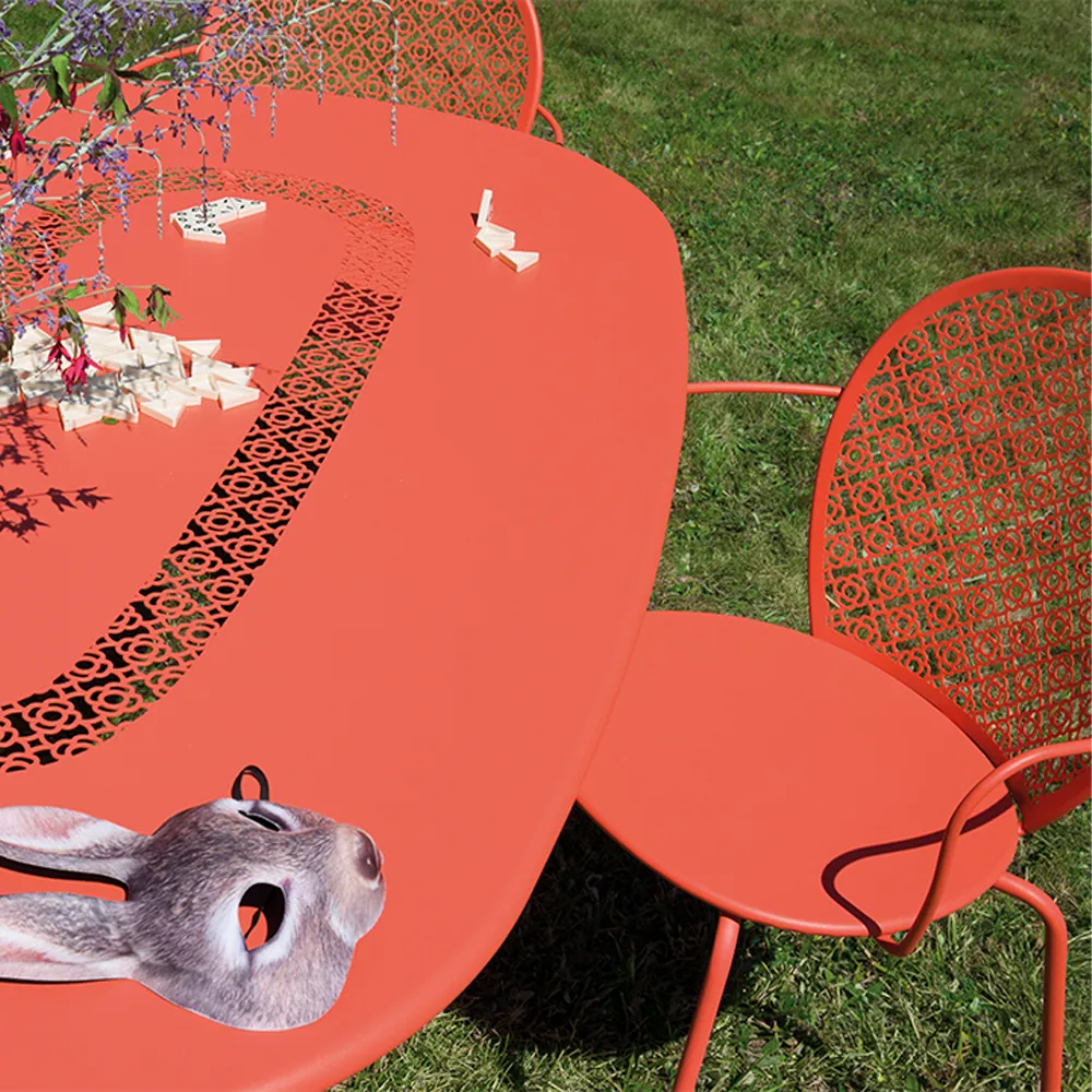 Lorette stol med armlener, Red ochre Fermob