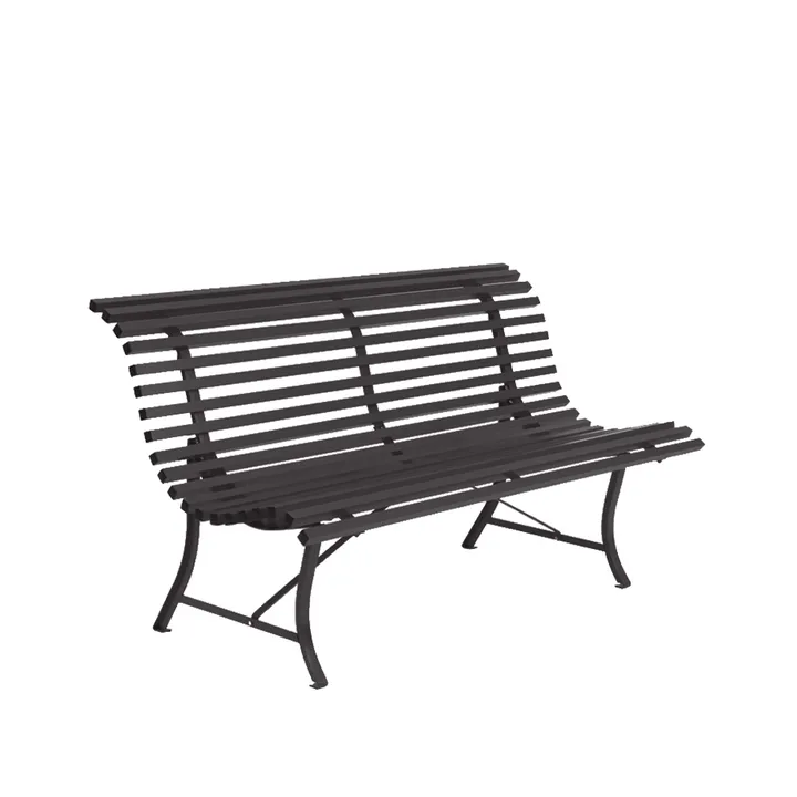 Louisiane benk 150 cm - Anthracite (grå) - Fermob