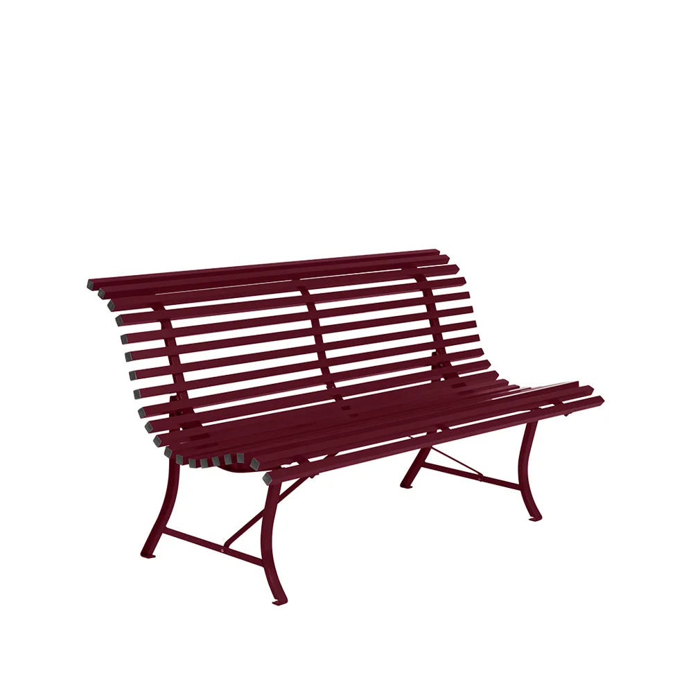 Louisiane benk 150 cm, Black cherry (vinrød) Fermob