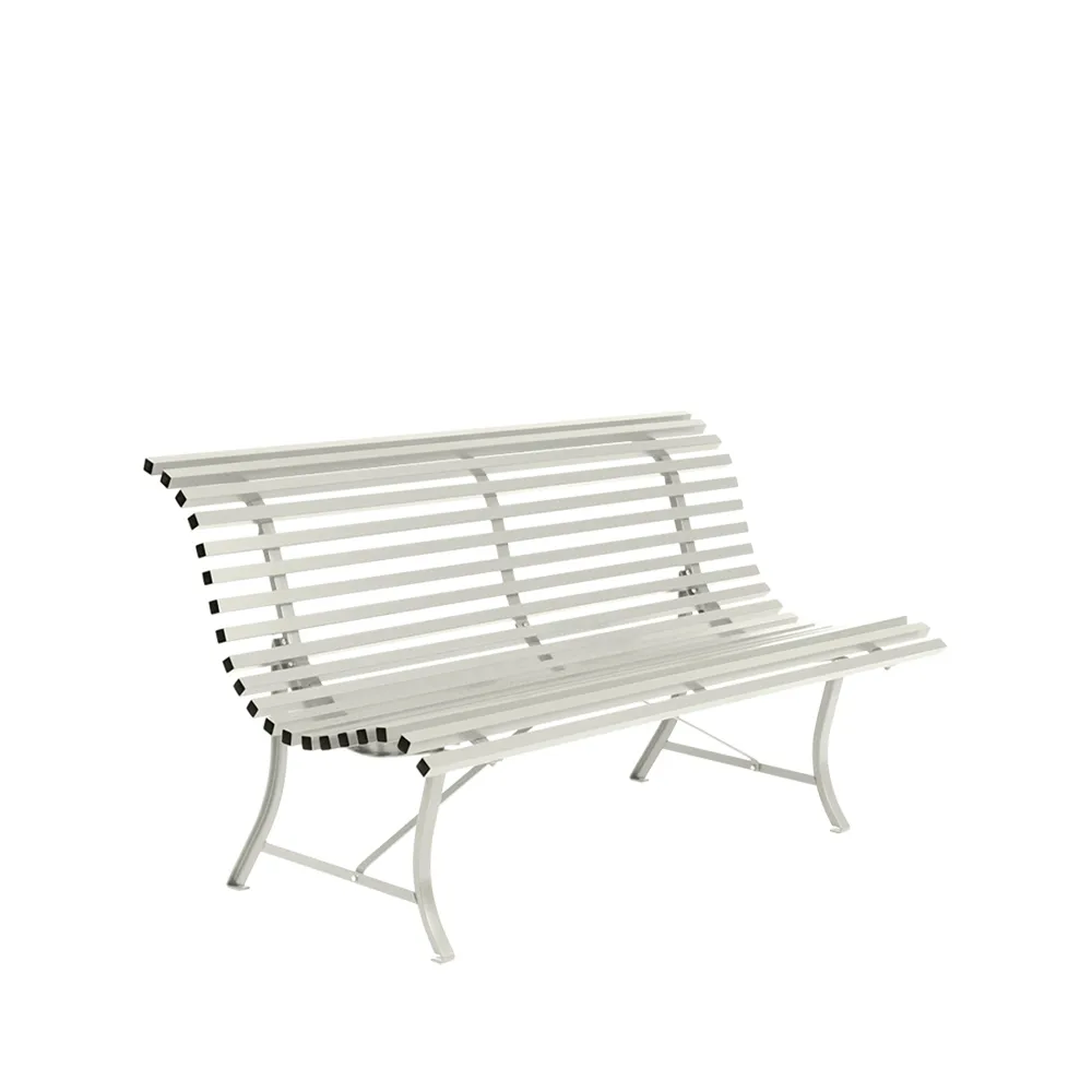 Louisiane benk 150 cm, Clay grey (grå) Fermob