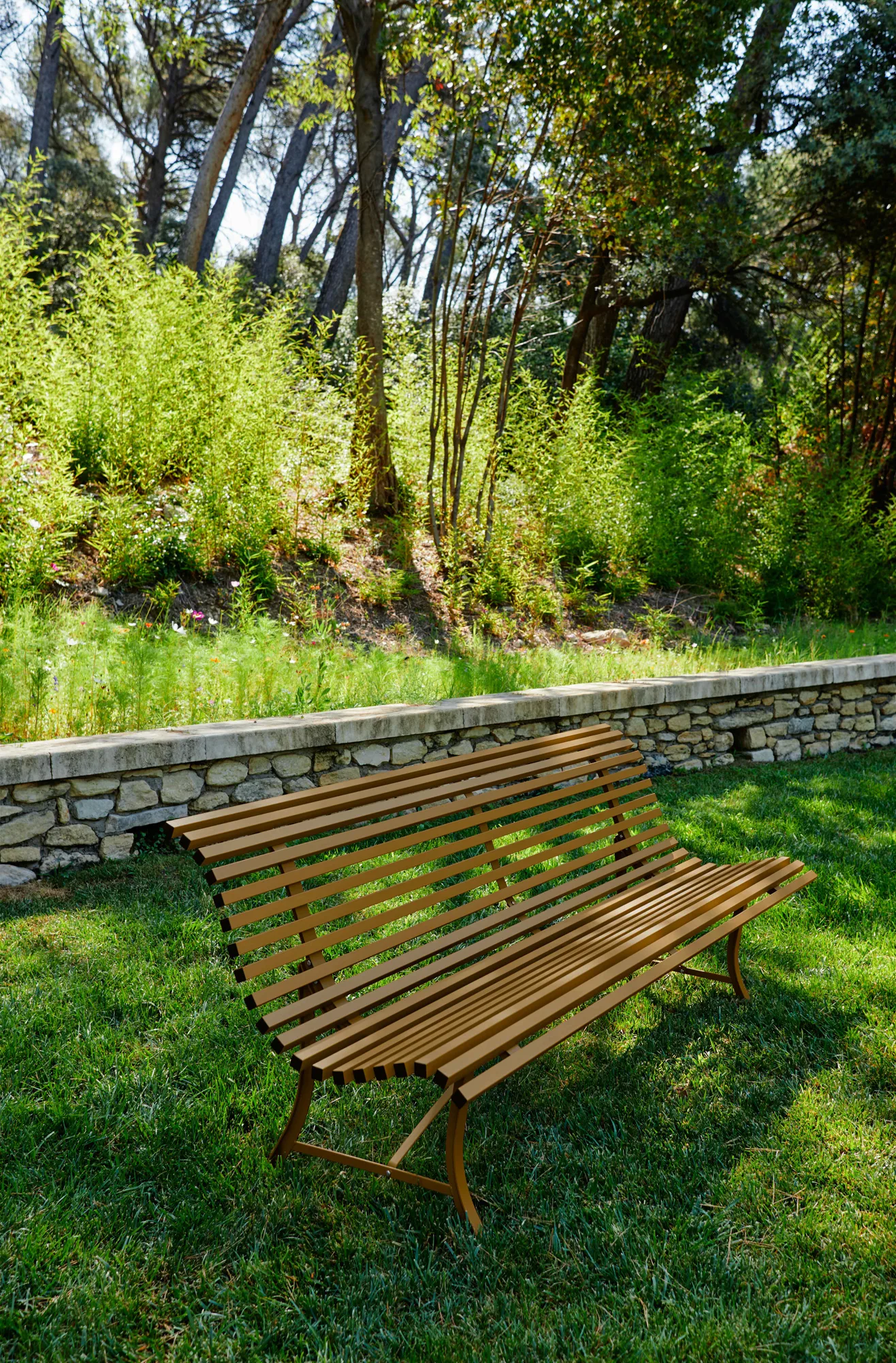 Louisiane benk 150 cm, Gingerbread (brun) Fermob