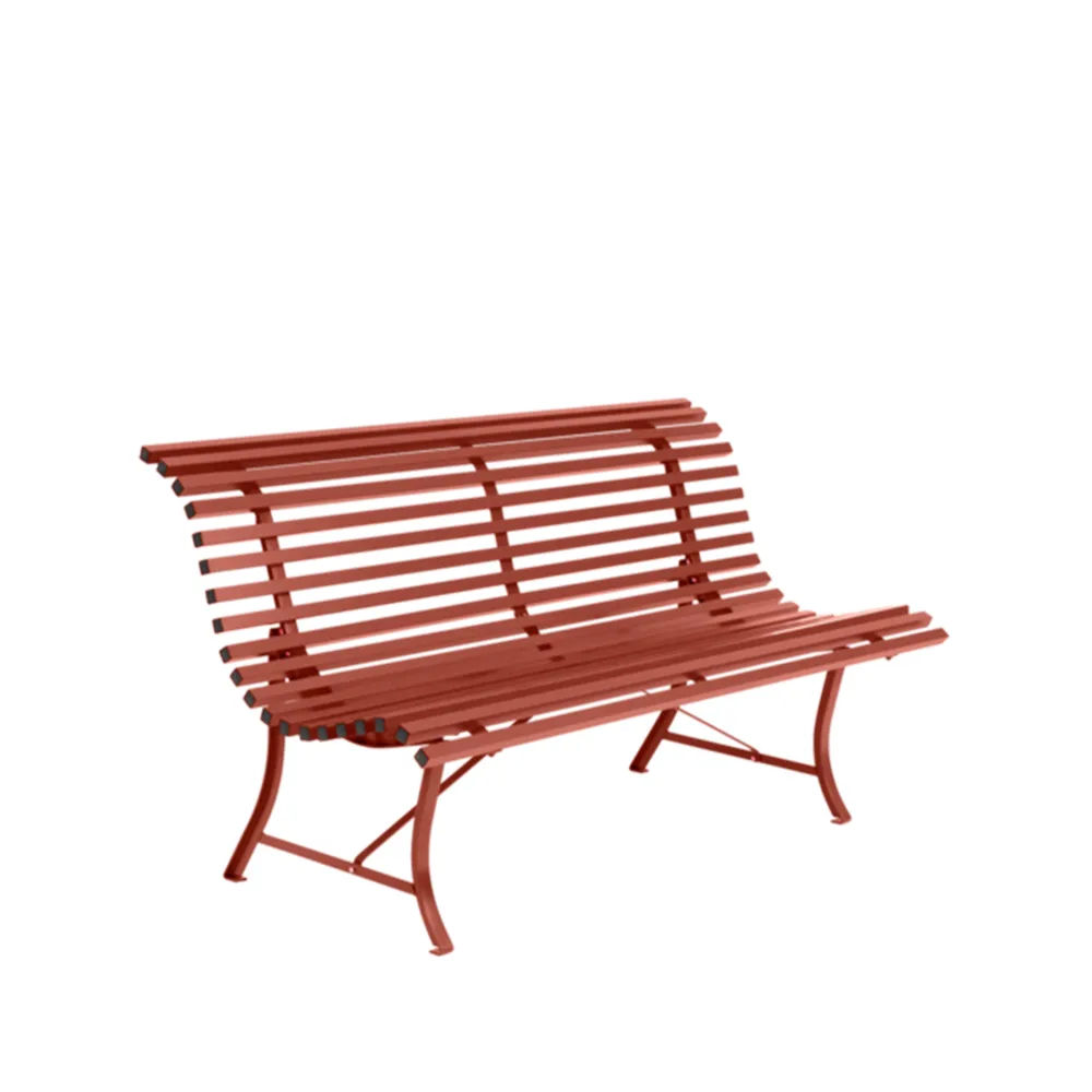 Louisiane benk 150 cm, Red ochre (rød) Fermob