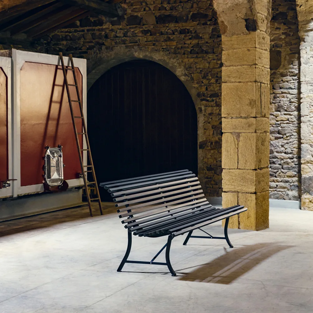 Louisiane benk 200 cm, Anthracite Fermob