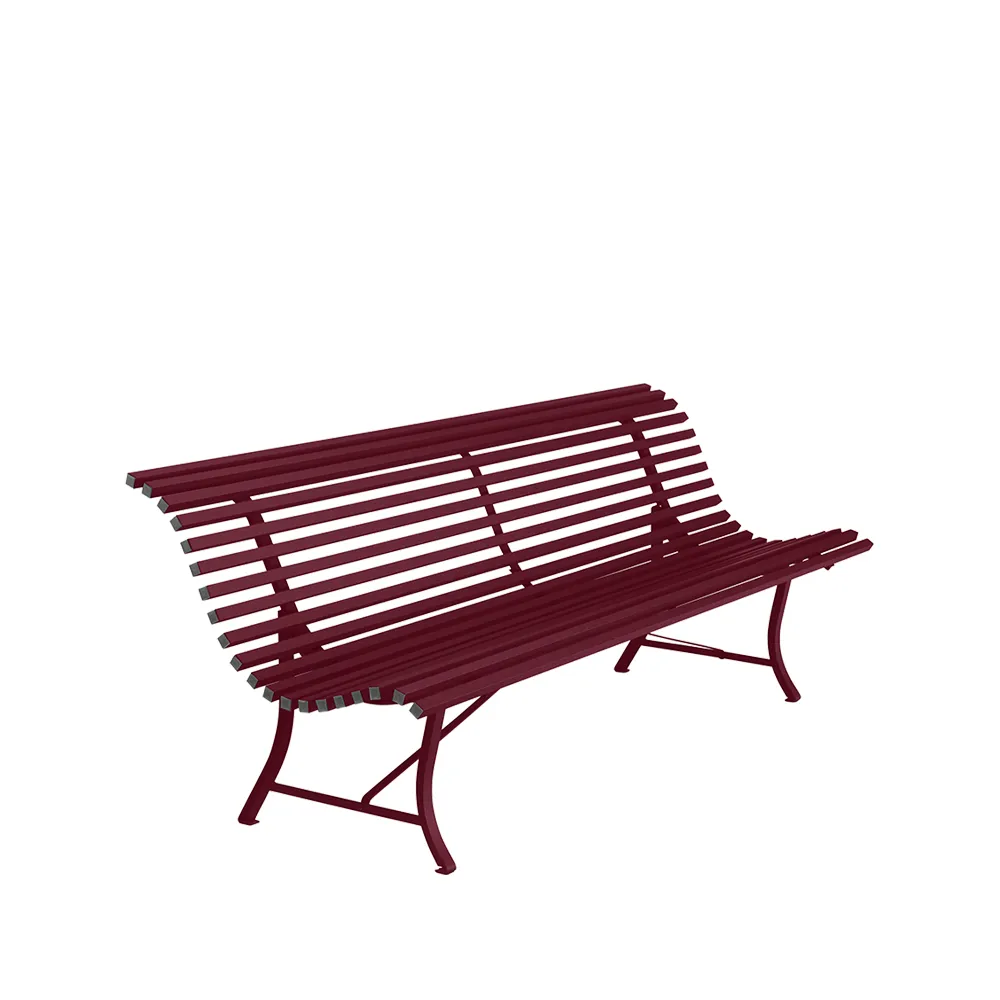 Louisiane benk 200 cm, Black cherry (vinrød) Fermob
