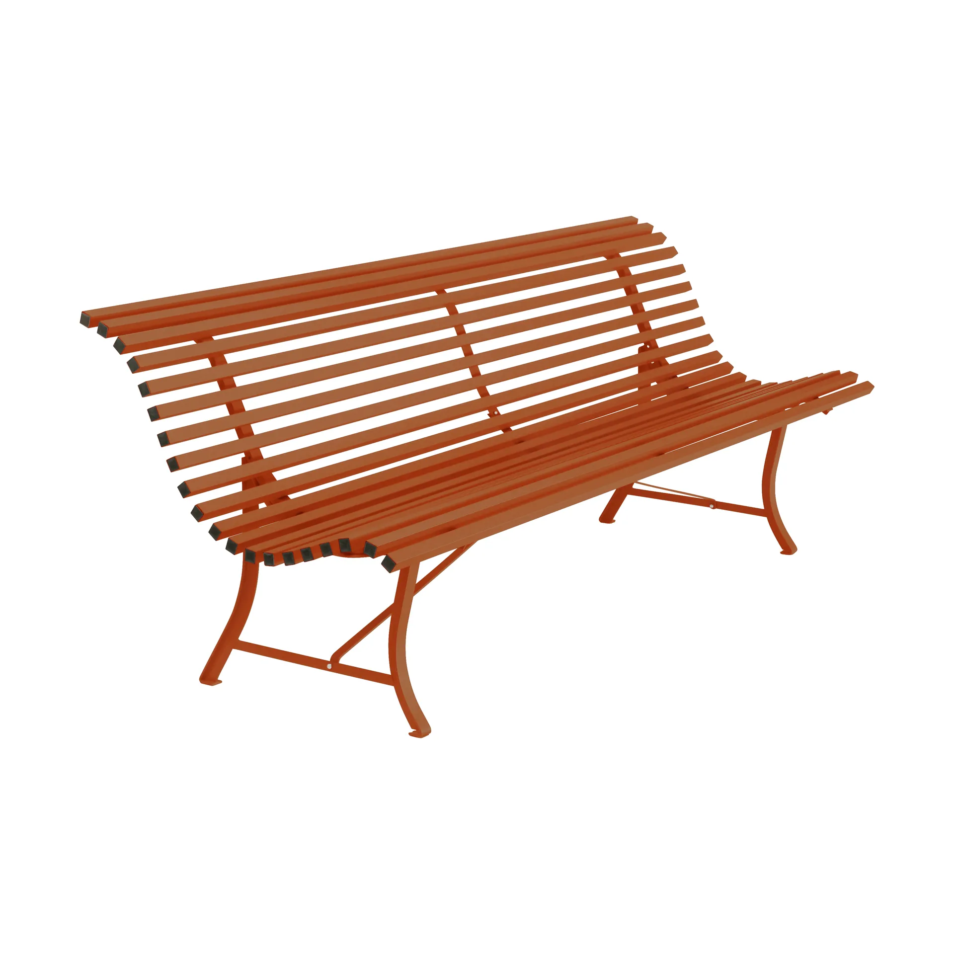 Louisiane benk 200 cm, Candied orange (oransje) Fermob