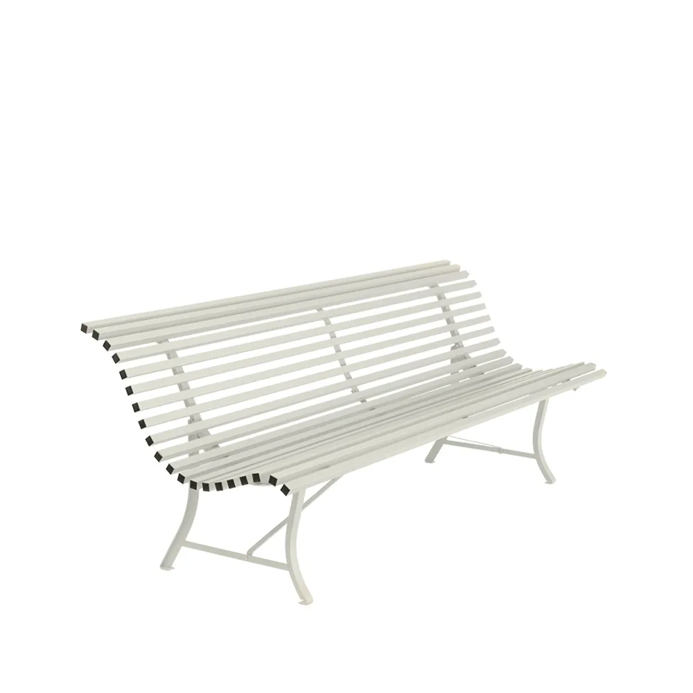 Louisiane benk 200 cm, Clay grey (grå) Fermob