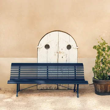 Louisiane benk 200 cm - Clay grey (grå) - Fermob