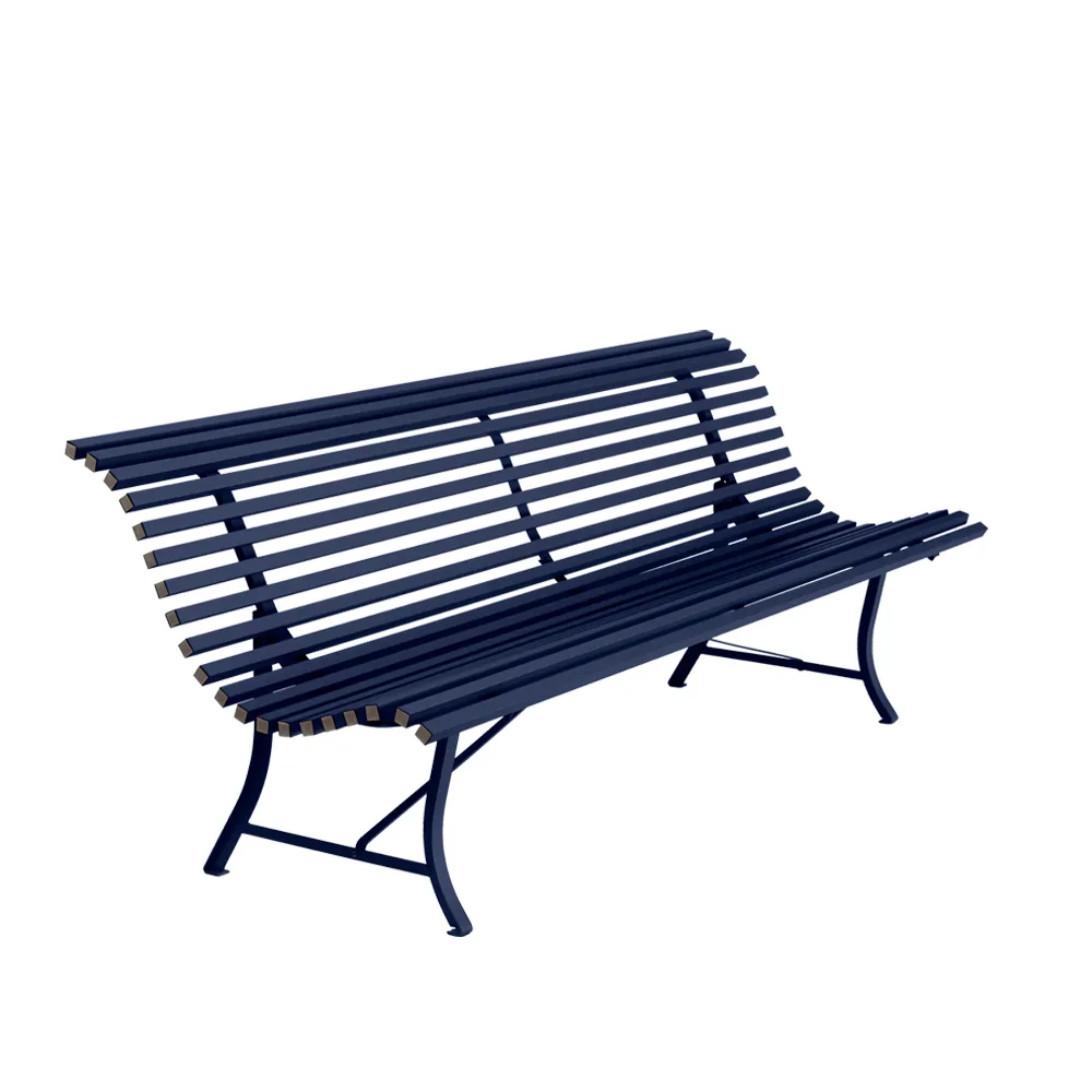 Louisiane benk 200 cm, Deep blue (blå) Fermob