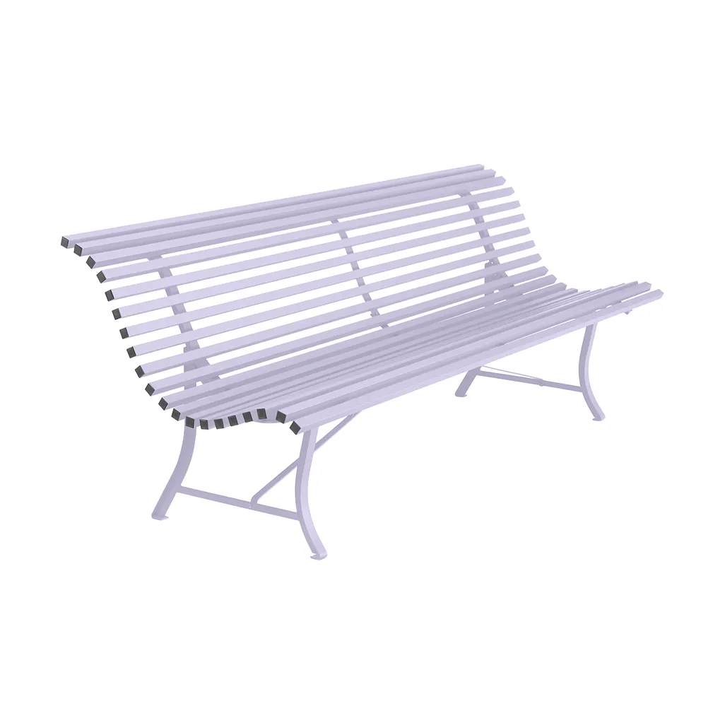 Louisiane benk 200 cm, Marshmallow (lilla) Fermob