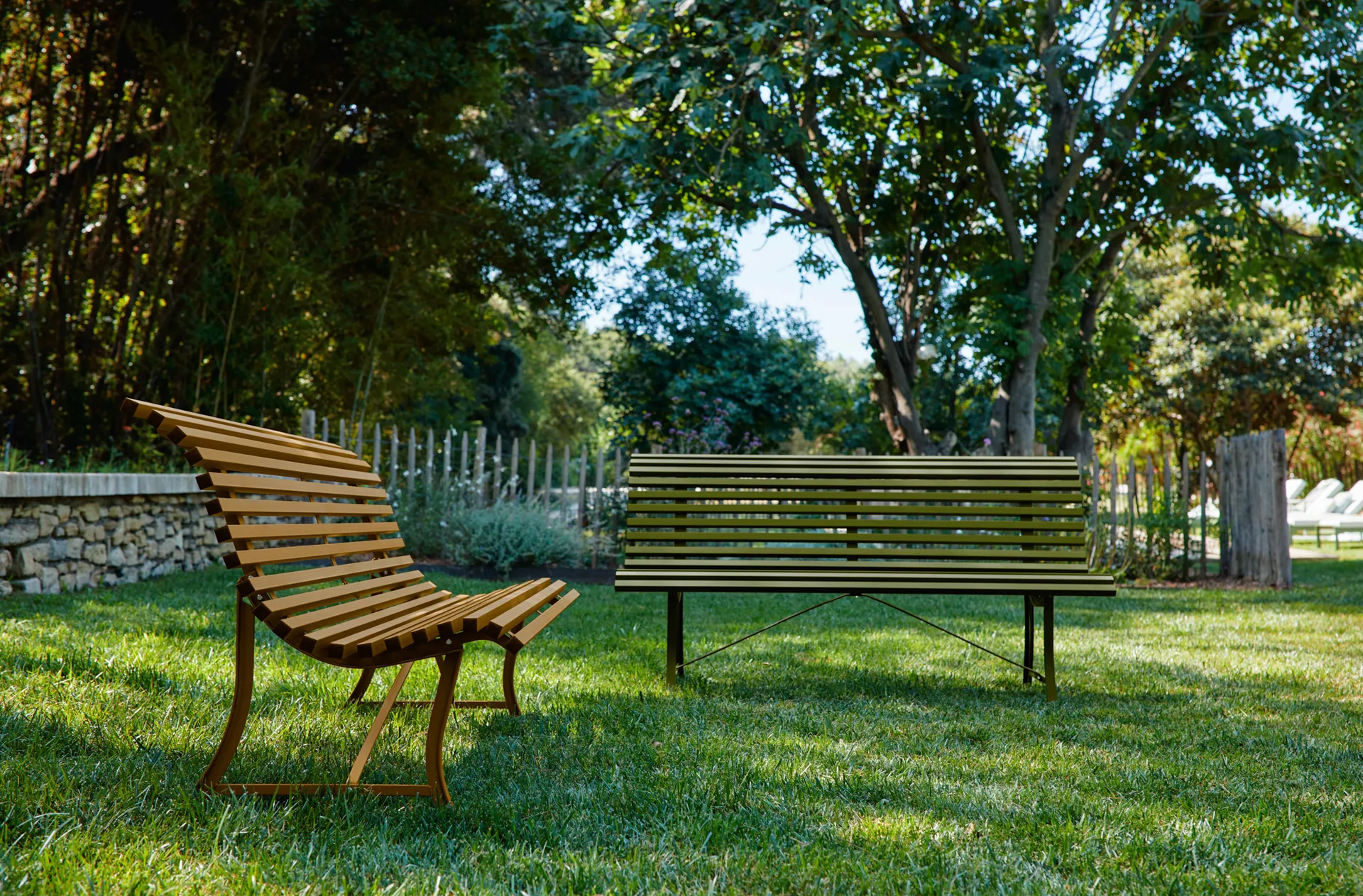 Louisiane benk 200 cm, Pesto Fermob