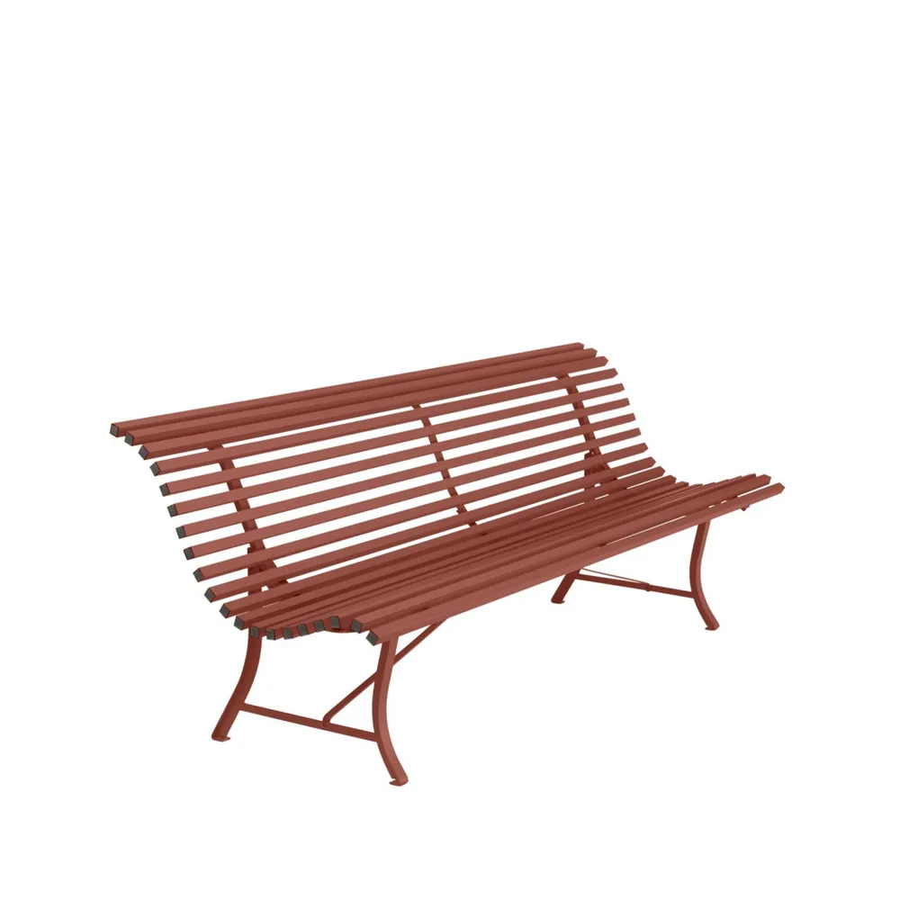 Louisiane benk 200 cm, Red ochre (rød) Fermob