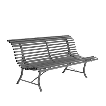 Louisiane benk 200 cm - Storm grey - Fermob