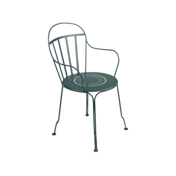 Louvre stol med armlener - Cedar green - Fermob