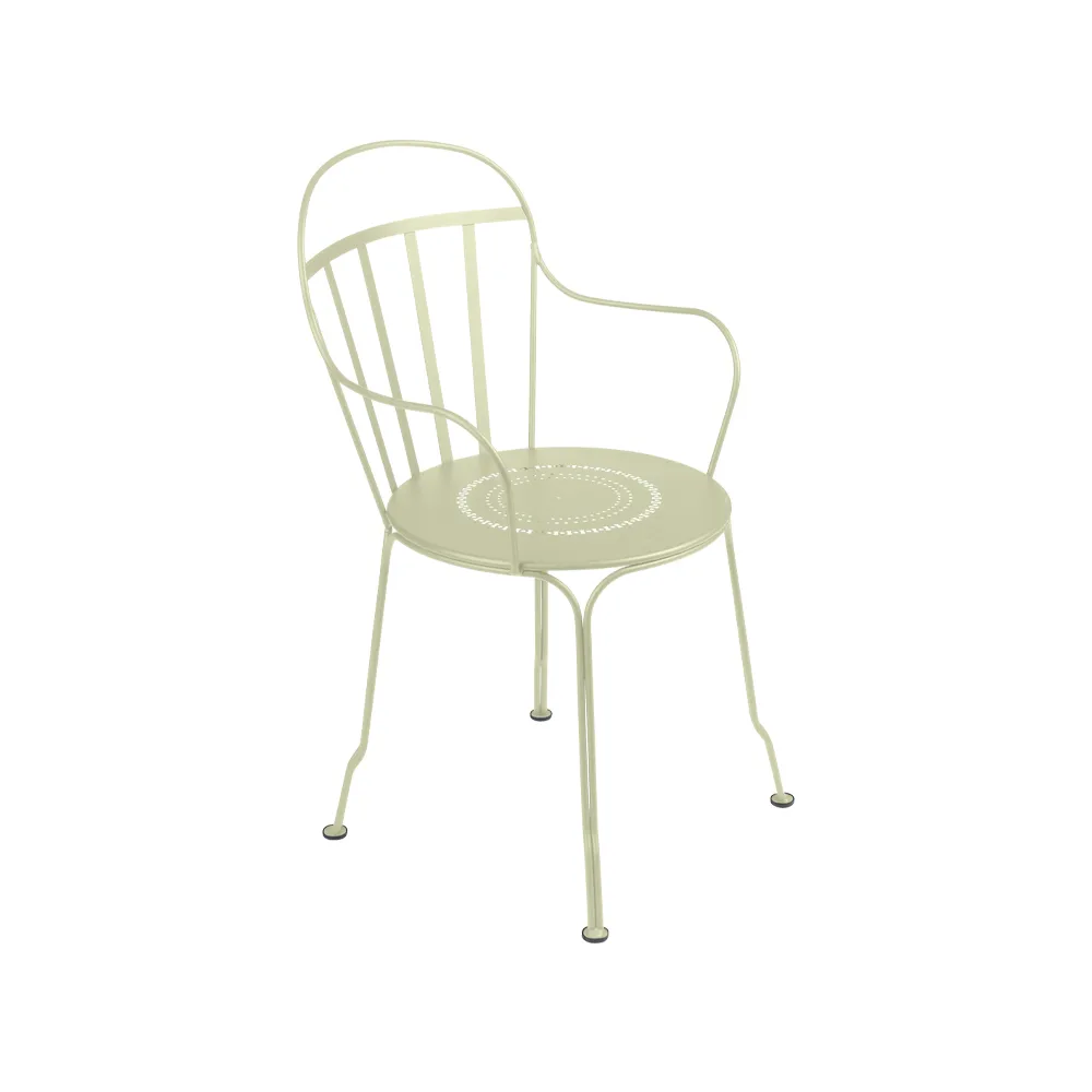 Louvre stol med armlener, Willow green Fermob