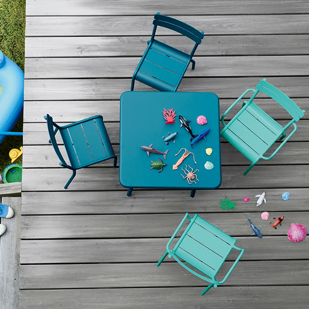 Luxembourg barnestol, Acapulco blue Fermob