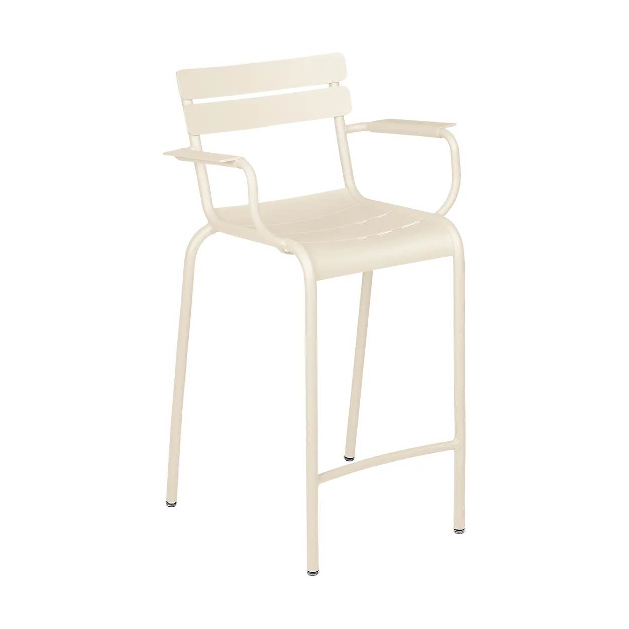 Luxembourg barstol med armlener, Latte beige (beige) Fermob