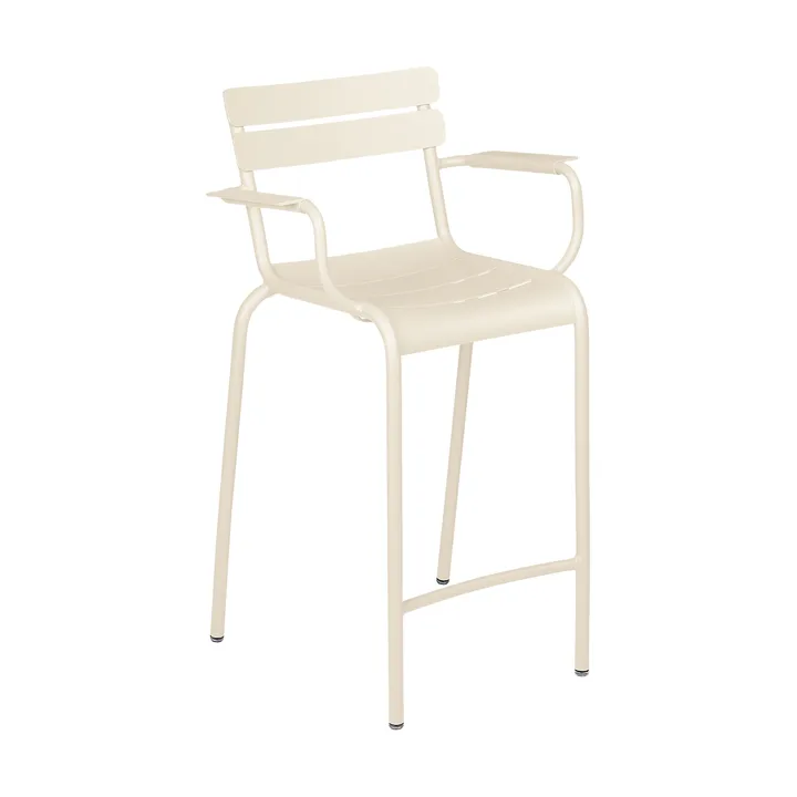 Luxembourg barstol med armlener - Latte beige (beige) - Fermob