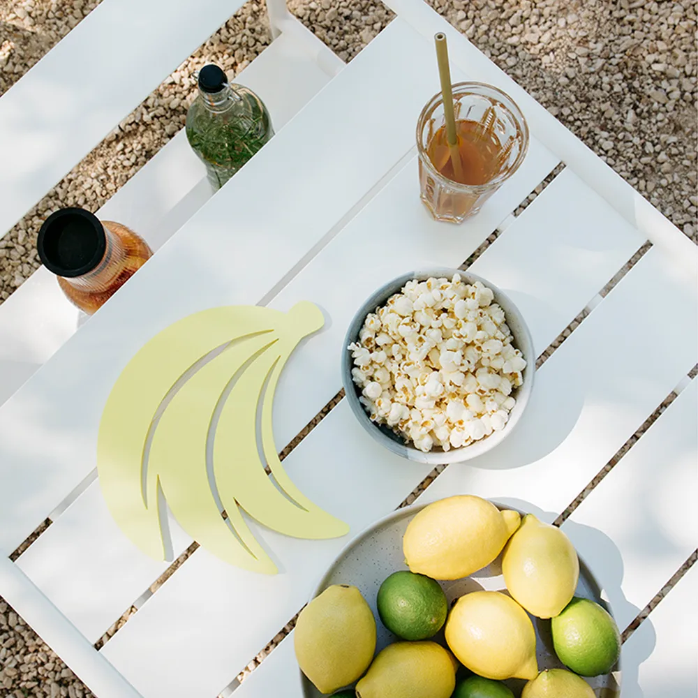 Luxembourg bord, lavt, Anthracite, med hjul Fermob