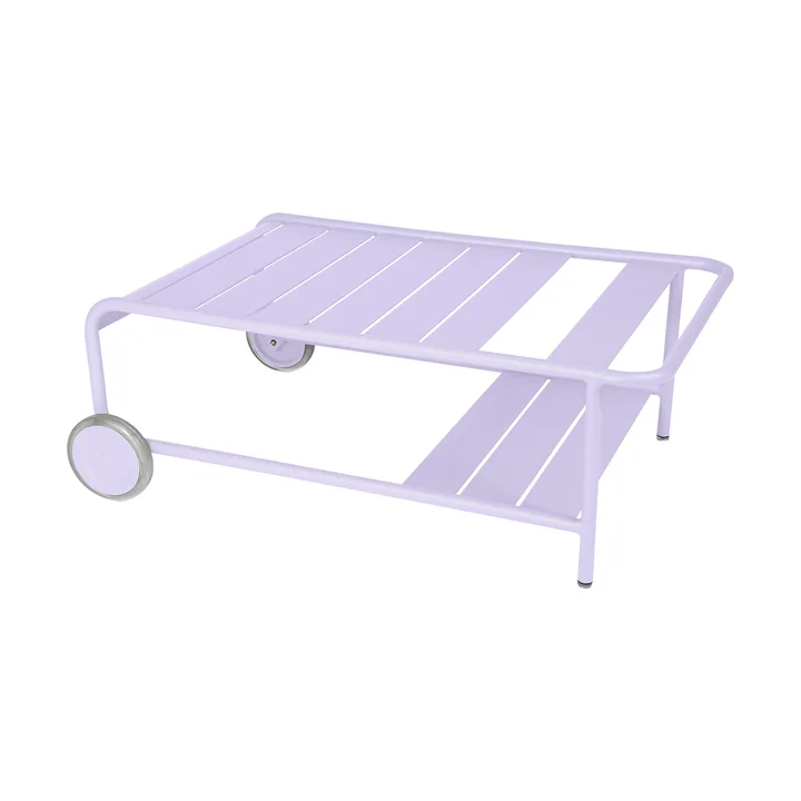 Luxembourg bord, lavt - Marshmallow-med hjul - Fermob