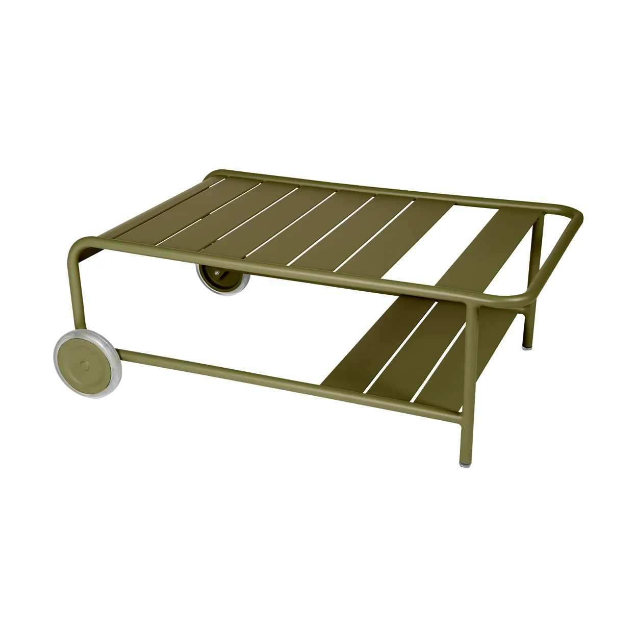 Luxembourg bord, lavt, Pesto-med hjul Fermob