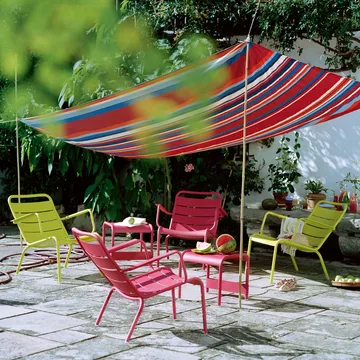 Luxembourg bord/fotskammel - Cotton white, small - Fermob