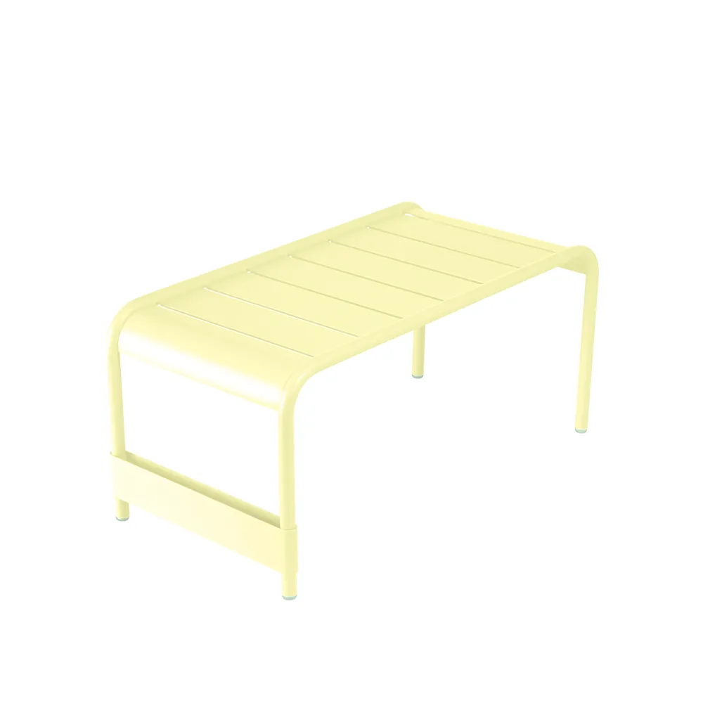 Luxembourg bord/fotskammel, Frosted lemon (gul), large Fermob