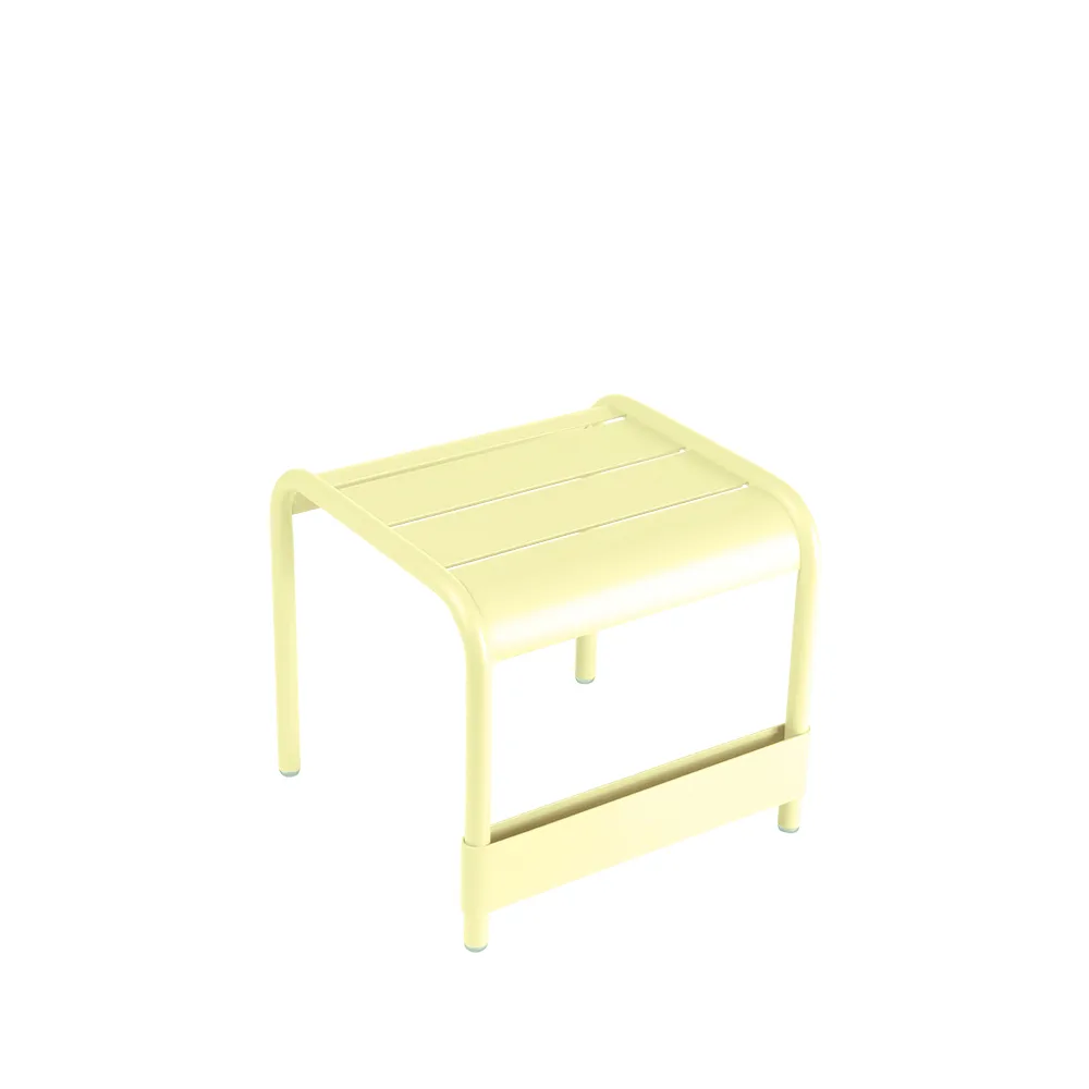 Luxembourg bord/fotskammel, Frosted lemon (gul), small Fermob