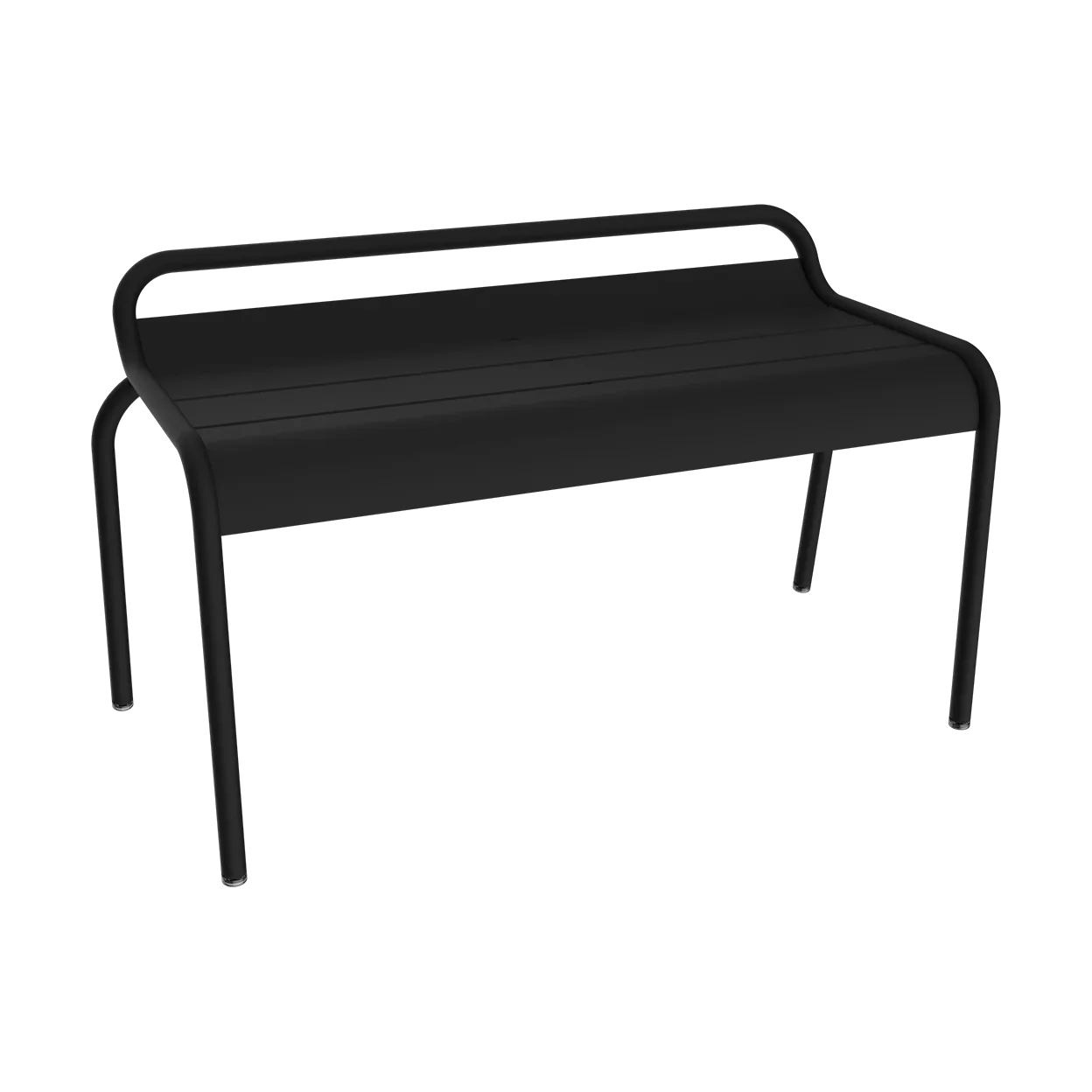 Luxembourg Compact benk, Liquorice (svart) Fermob