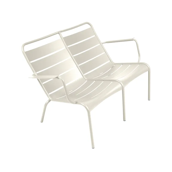 Luxembourg Duo stol med armlener, lav - Clay grey - Fermob