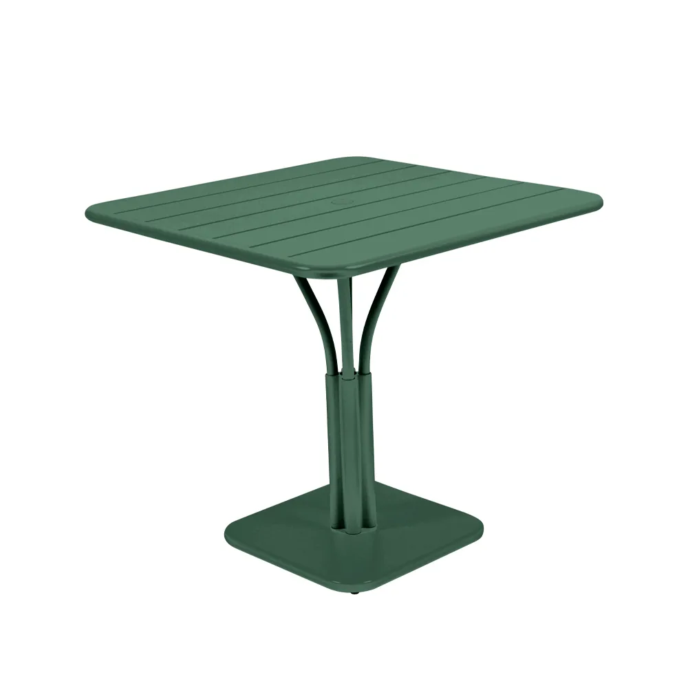 Luxembourg Pedestal bord, kvadratisk, Cedar green Fermob