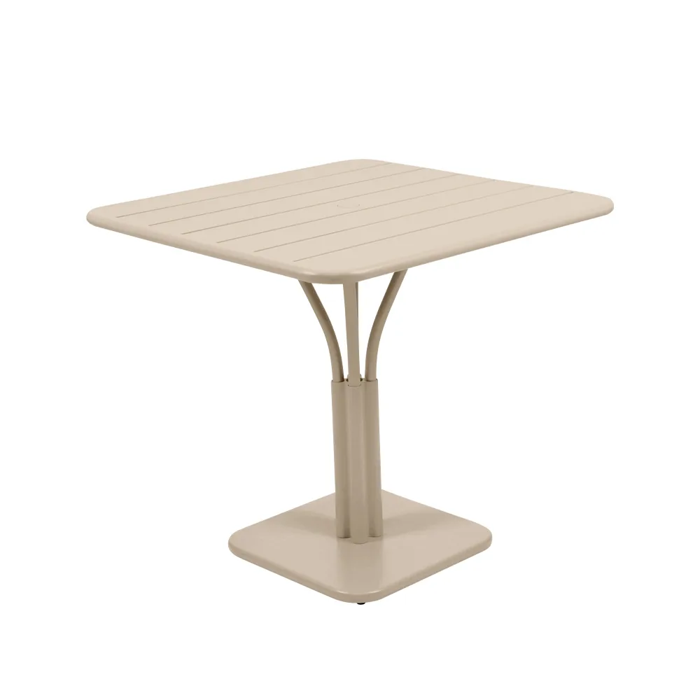 Luxembourg Pedestal bord, kvadratisk, Nutmeg Fermob