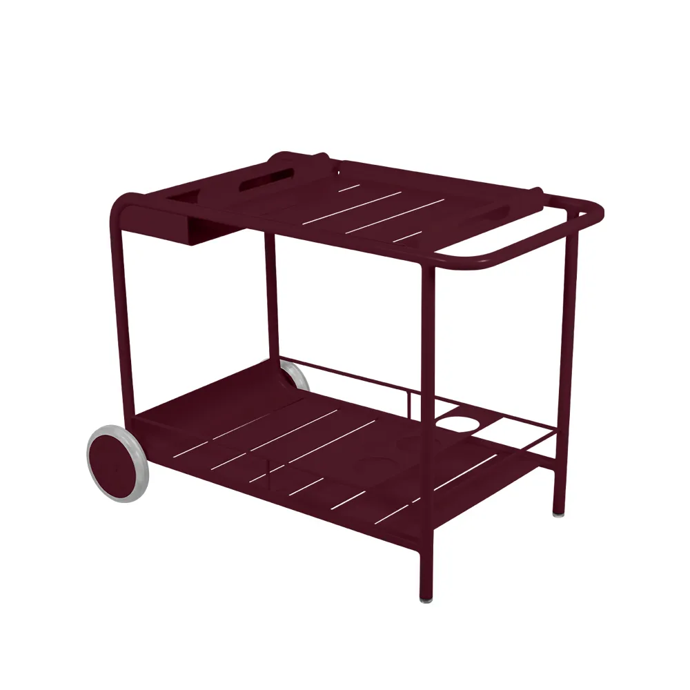 Luxembourg serveringsvogn, Black cherry (vinrød) Fermob
