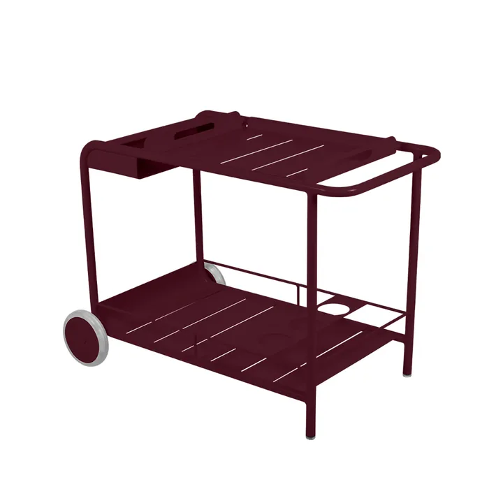 Luxembourg serveringsvogn - Black cherry (vinrød) - Fermob