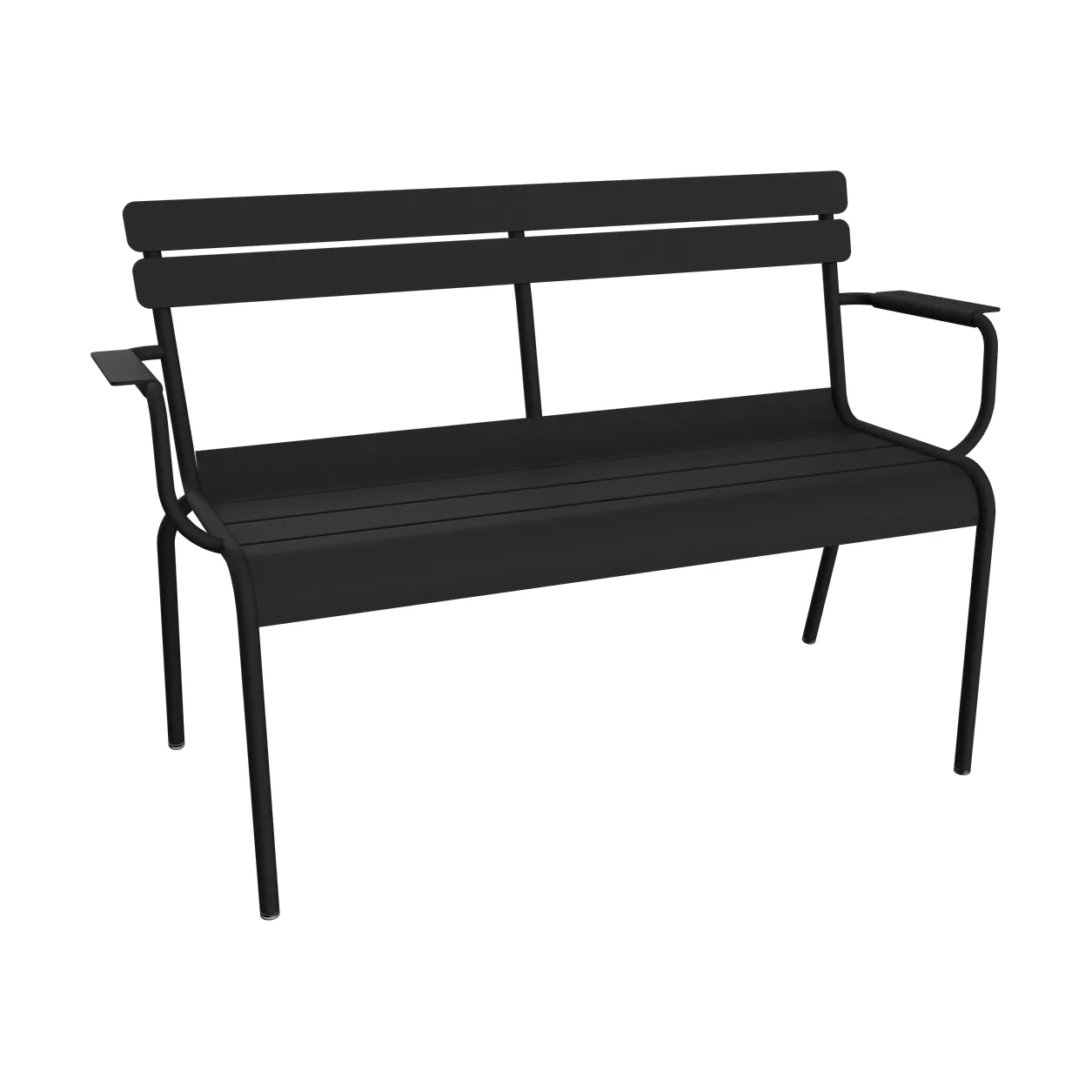 Luxembourg sofa med armlener 131x55,5x86 cm, Anthracite (grå) Fermob
